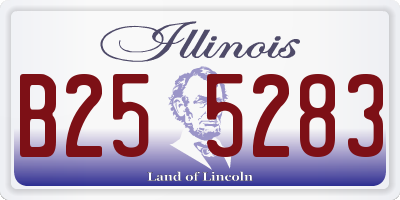 IL license plate B255283