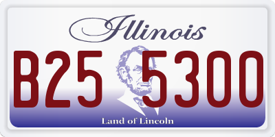 IL license plate B255300
