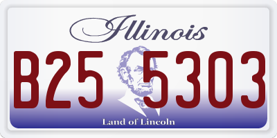 IL license plate B255303