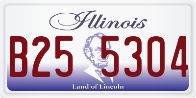 IL license plate B255304