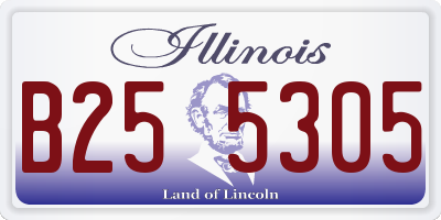 IL license plate B255305