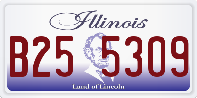 IL license plate B255309