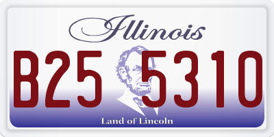IL license plate B255310