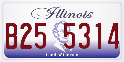 IL license plate B255314