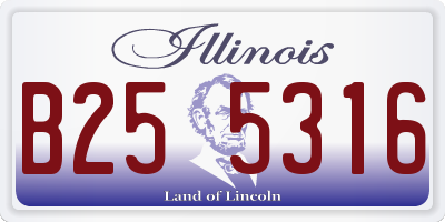 IL license plate B255316