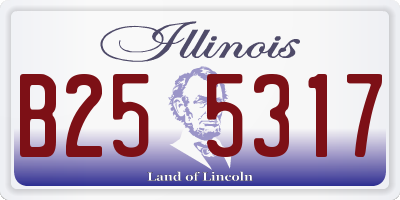 IL license plate B255317