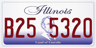 IL license plate B255320