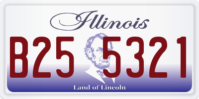 IL license plate B255321