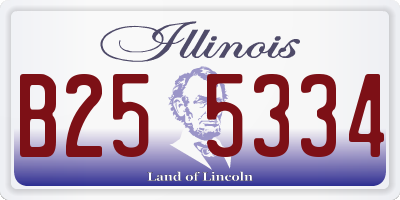 IL license plate B255334