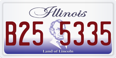 IL license plate B255335