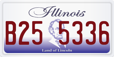 IL license plate B255336