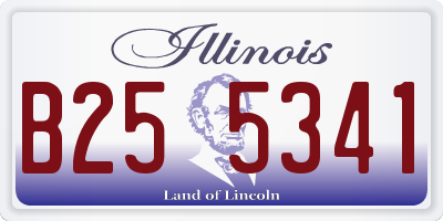 IL license plate B255341