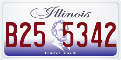 IL license plate B255342