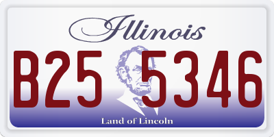 IL license plate B255346