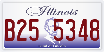 IL license plate B255348