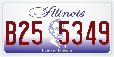 IL license plate B255349