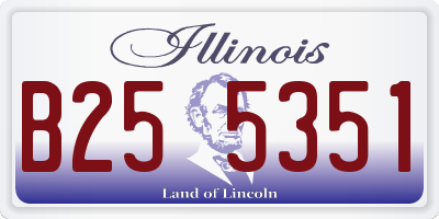 IL license plate B255351