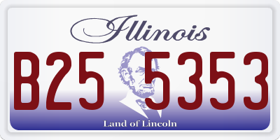 IL license plate B255353
