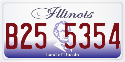 IL license plate B255354