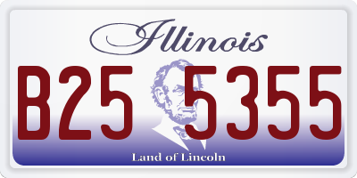 IL license plate B255355