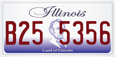 IL license plate B255356