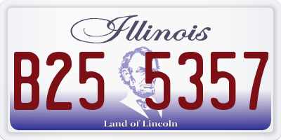 IL license plate B255357