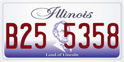 IL license plate B255358