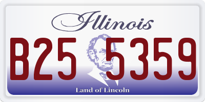 IL license plate B255359