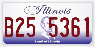 IL license plate B255361