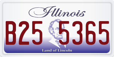 IL license plate B255365