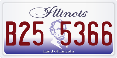 IL license plate B255366