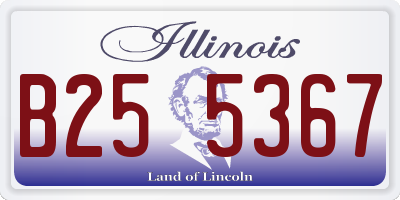 IL license plate B255367