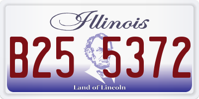 IL license plate B255372