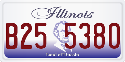 IL license plate B255380