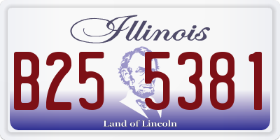 IL license plate B255381