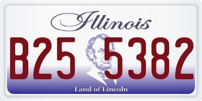 IL license plate B255382