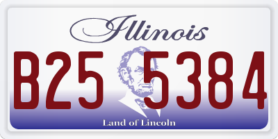 IL license plate B255384