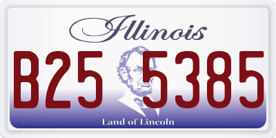 IL license plate B255385
