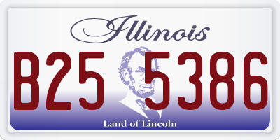 IL license plate B255386