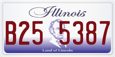 IL license plate B255387