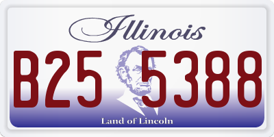 IL license plate B255388