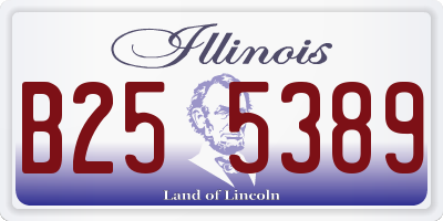 IL license plate B255389