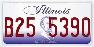 IL license plate B255390