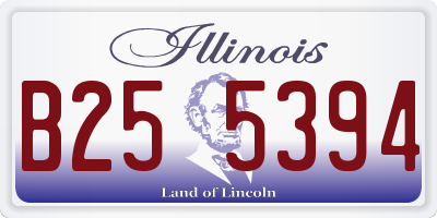 IL license plate B255394