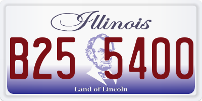 IL license plate B255400