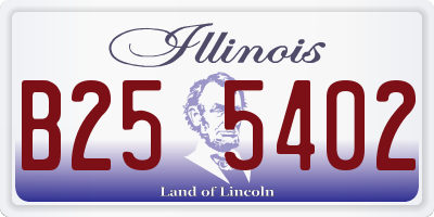 IL license plate B255402