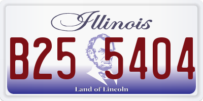 IL license plate B255404