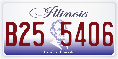IL license plate B255406