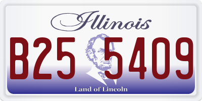 IL license plate B255409
