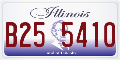 IL license plate B255410